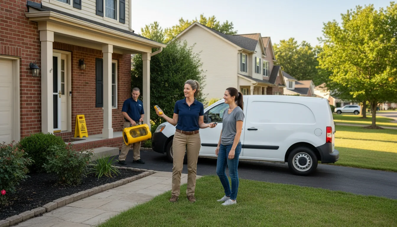 Residential water damage restoration in Boyle, MS